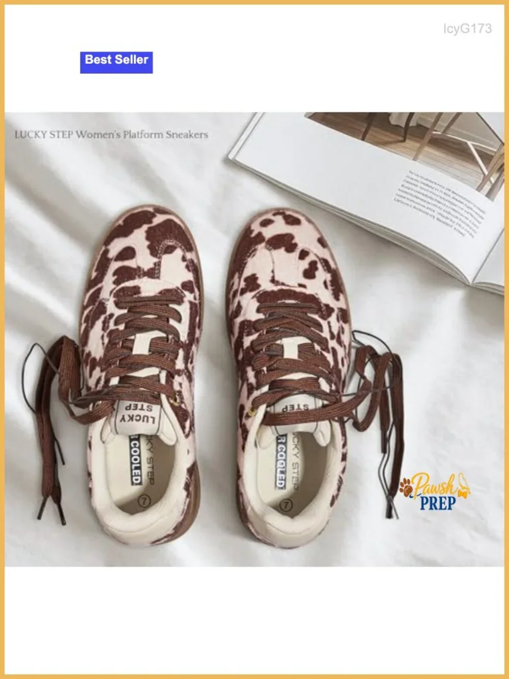 Women's Platform Sneakers Fashion Retro Casual Comfortable Suede Leather TPR